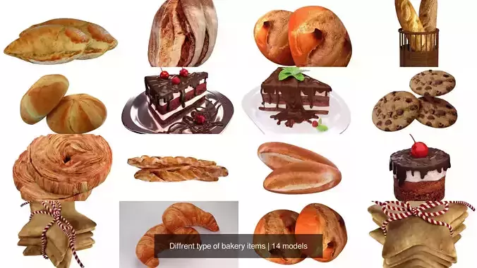Diffrent type of bakery items