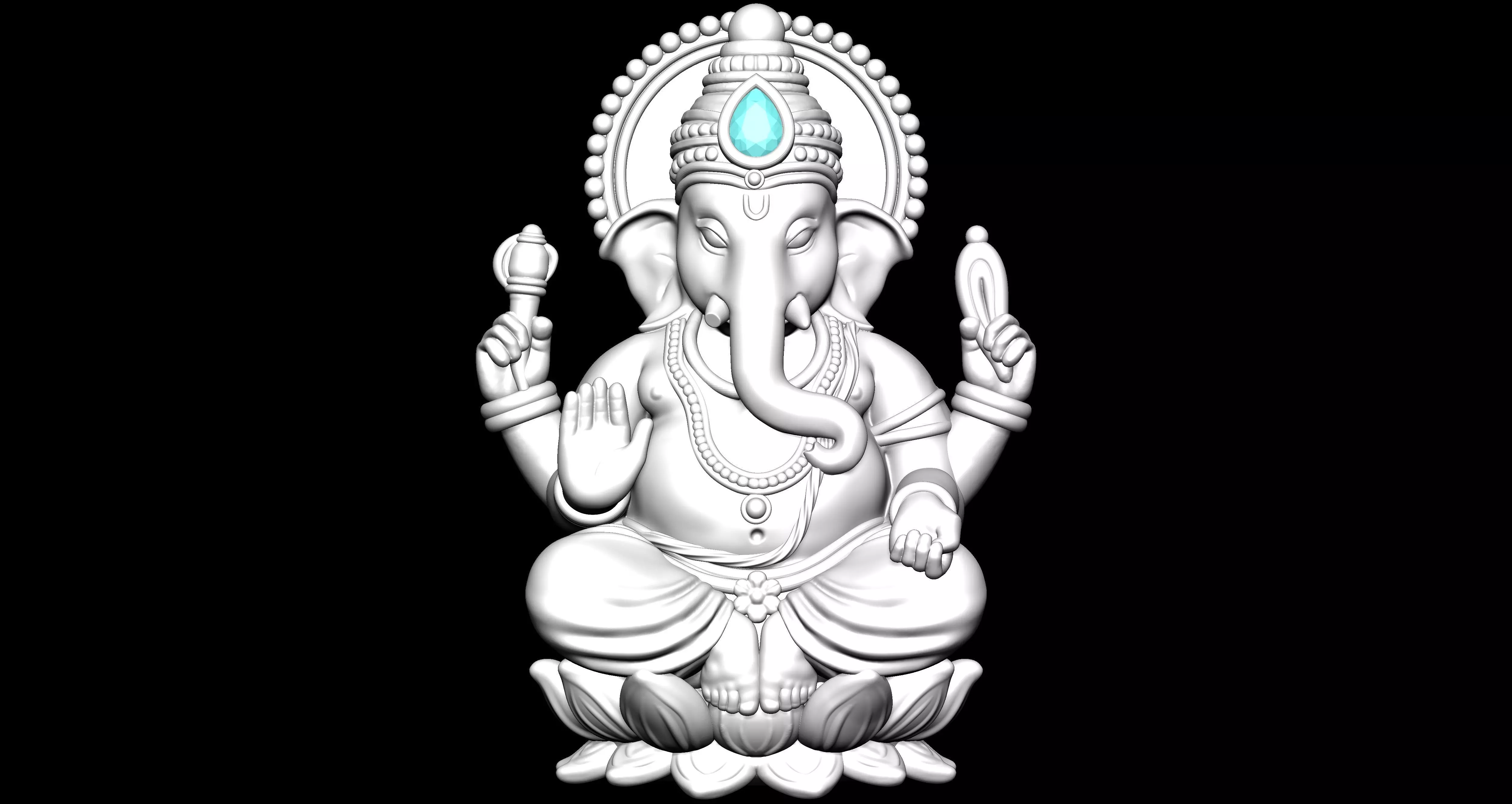 Ganesh  3D print model_1