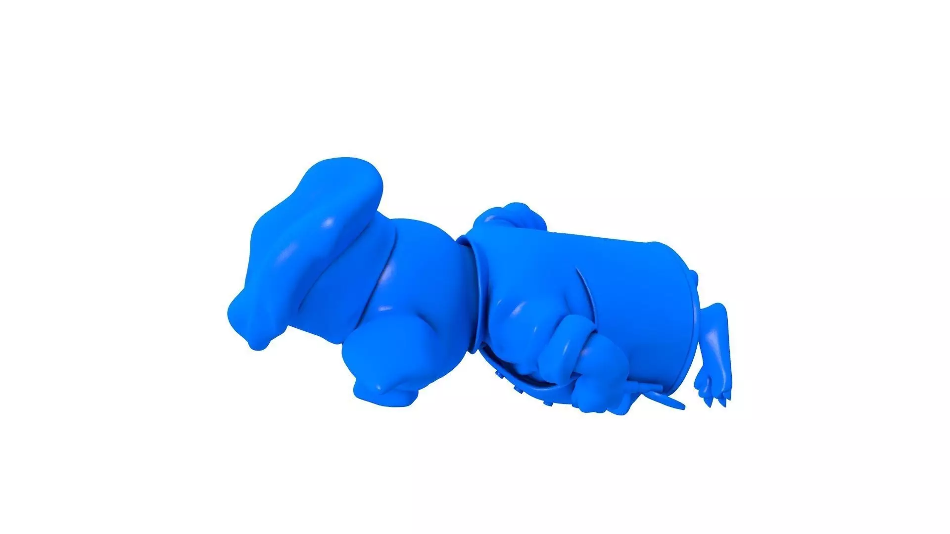 Chef Hippo -  Cartoon Chef - Chef Pig - Chef Character  3D print model_2