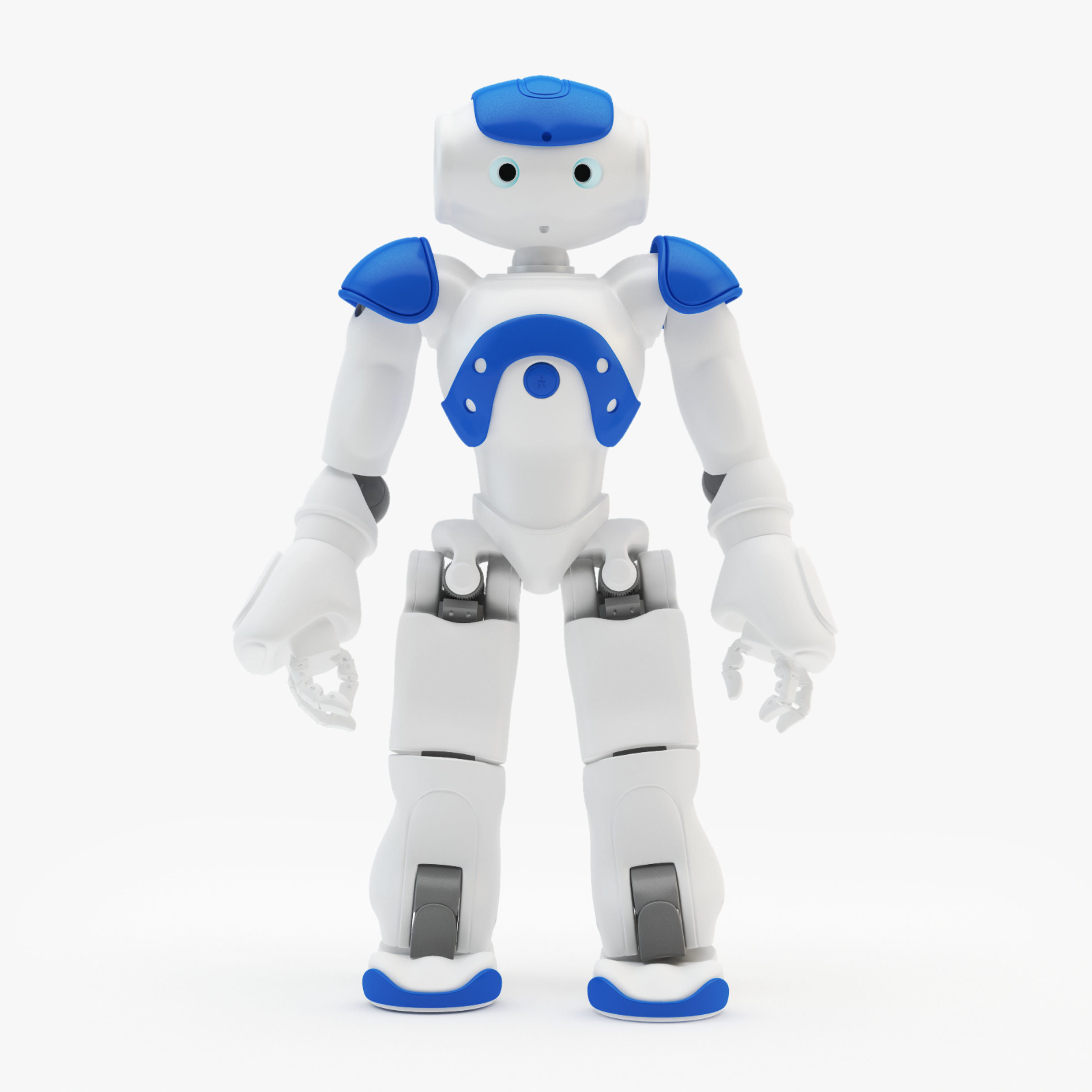 Riged Robot Nao Blue 3D model_11