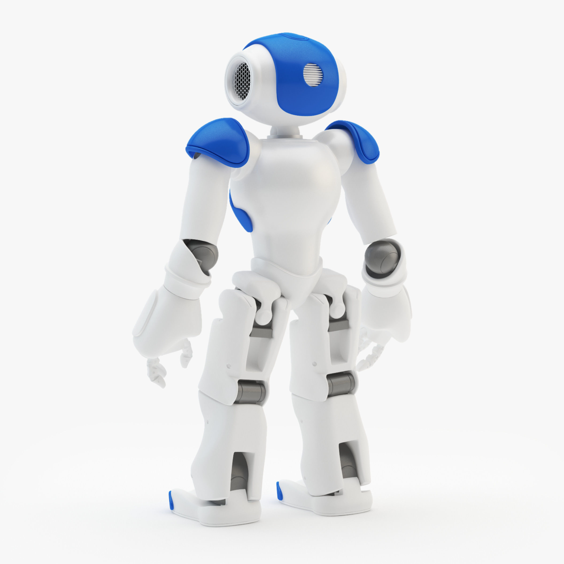 Riged Robot Nao Blue 3D model_6