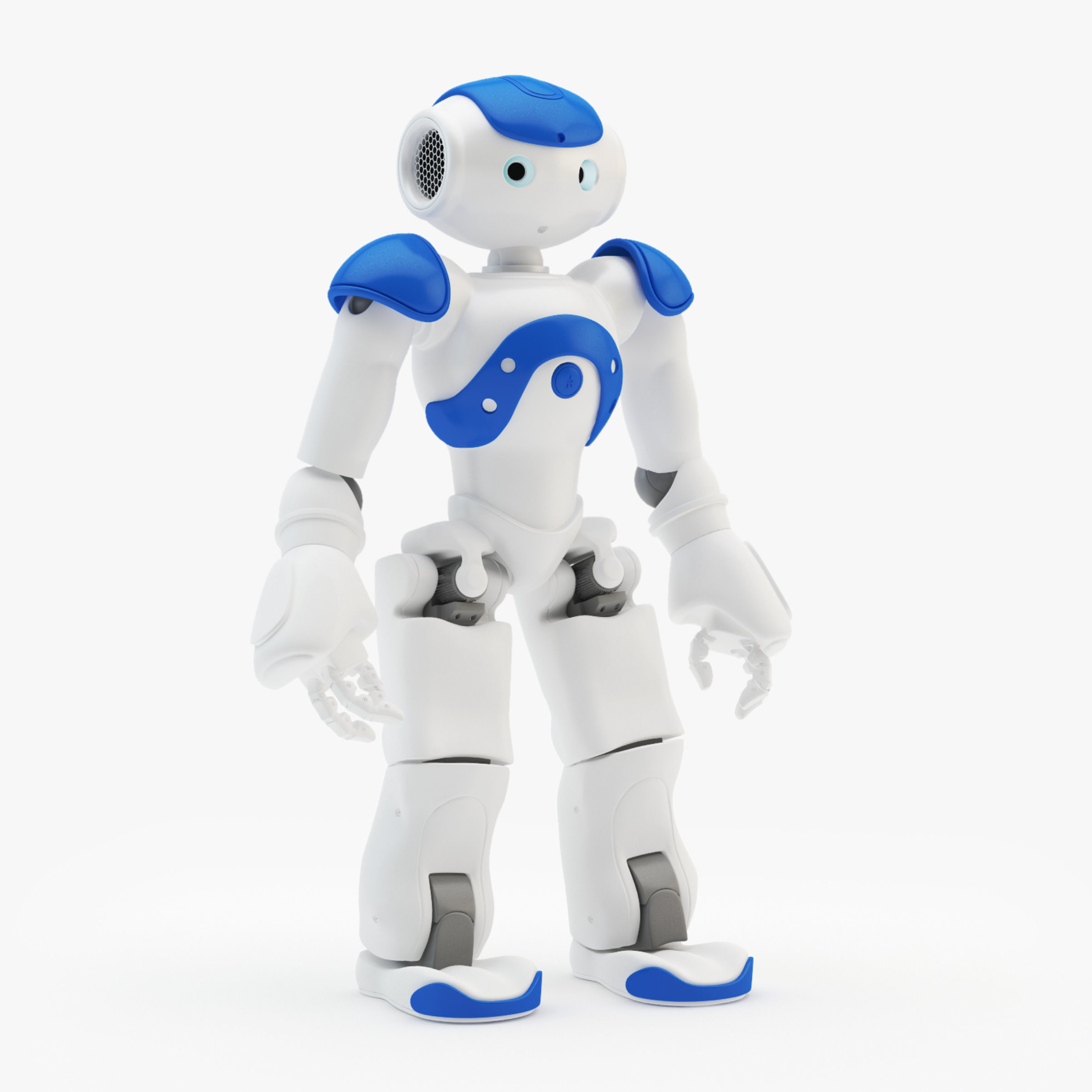 Riged Robot Nao Blue 3D model_13