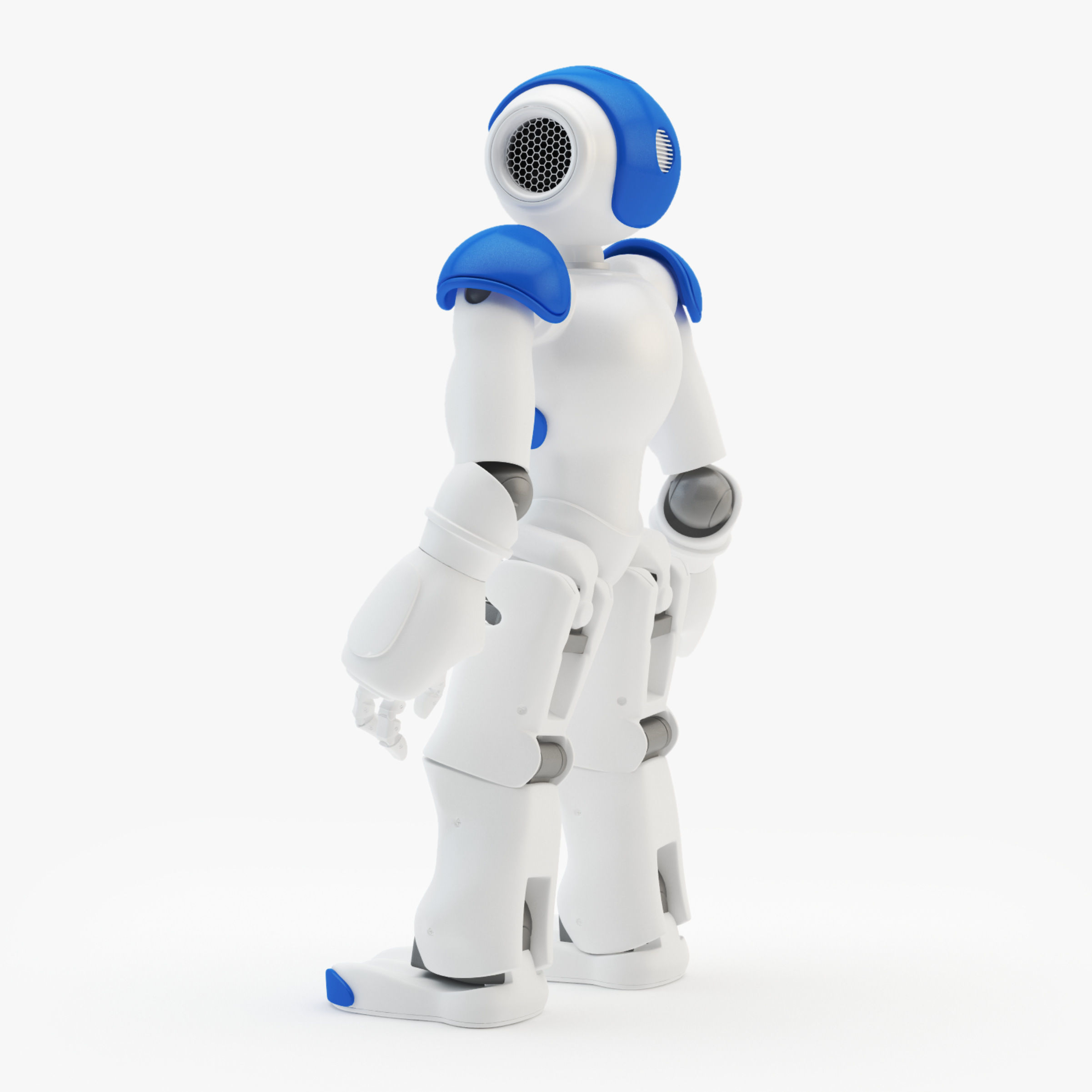 Riged Robot Nao Blue 3D model_4