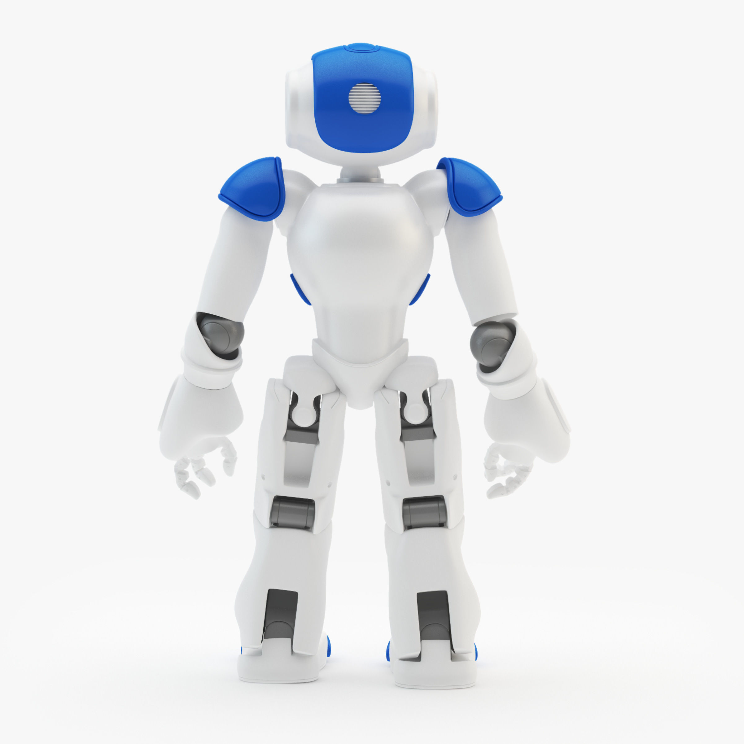Riged Robot Nao Blue 3D model_7