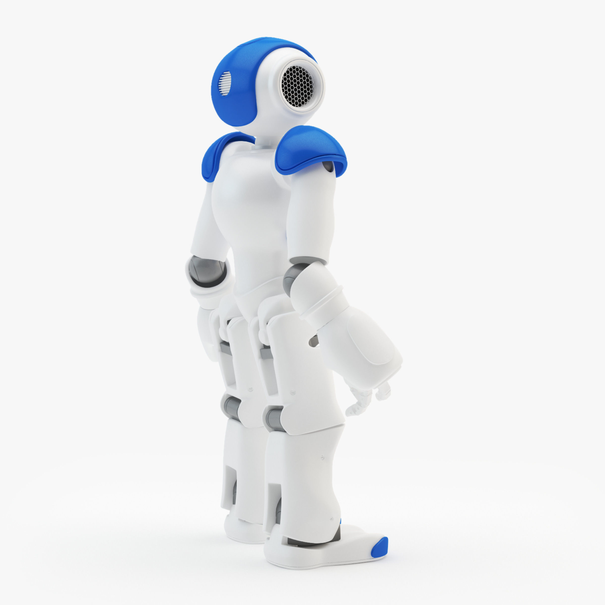 Riged Robot Nao Blue 3D model_9