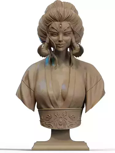 Queen Spider Bust 3D Print