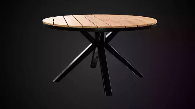 Round Outdoor Dining Table