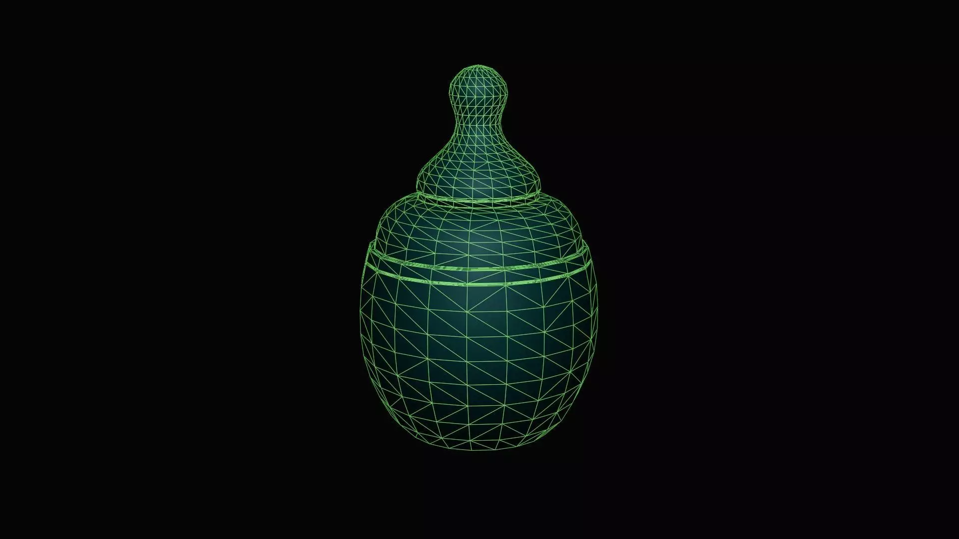 Baby Bottle Low-poly 3D model_6