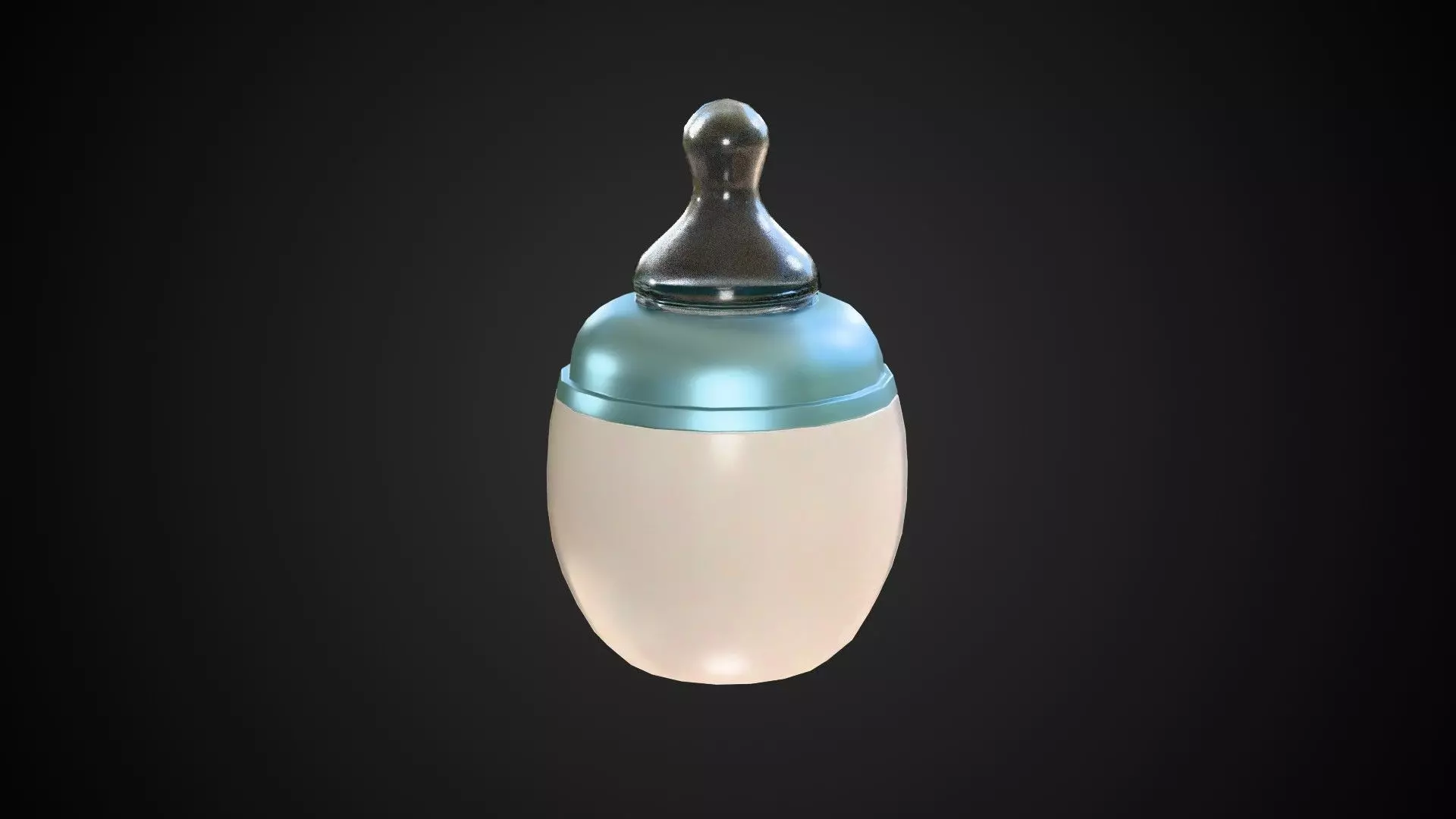 Baby Bottle Low-poly 3D model_2