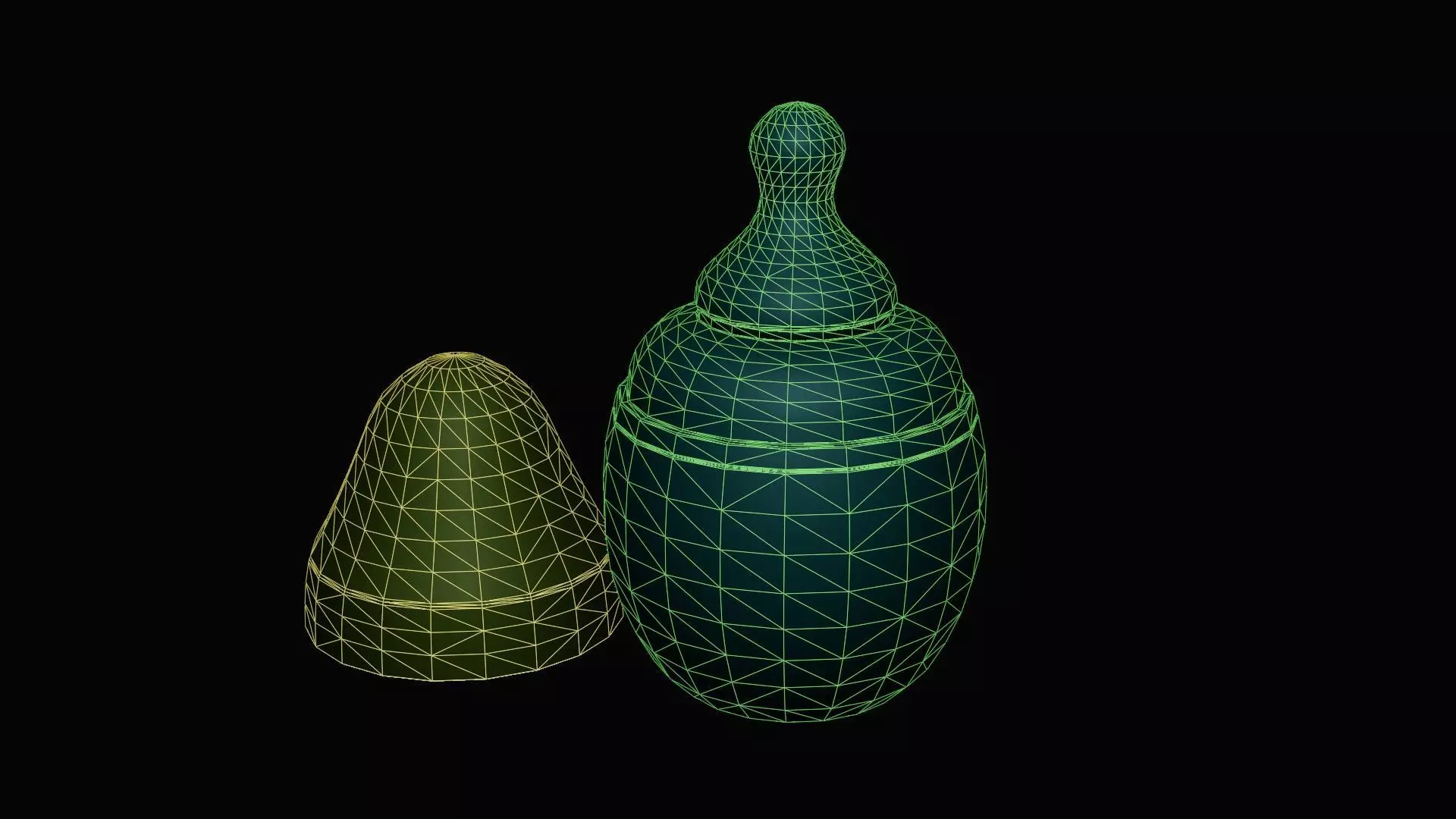 Baby Bottle Low-poly 3D model_5