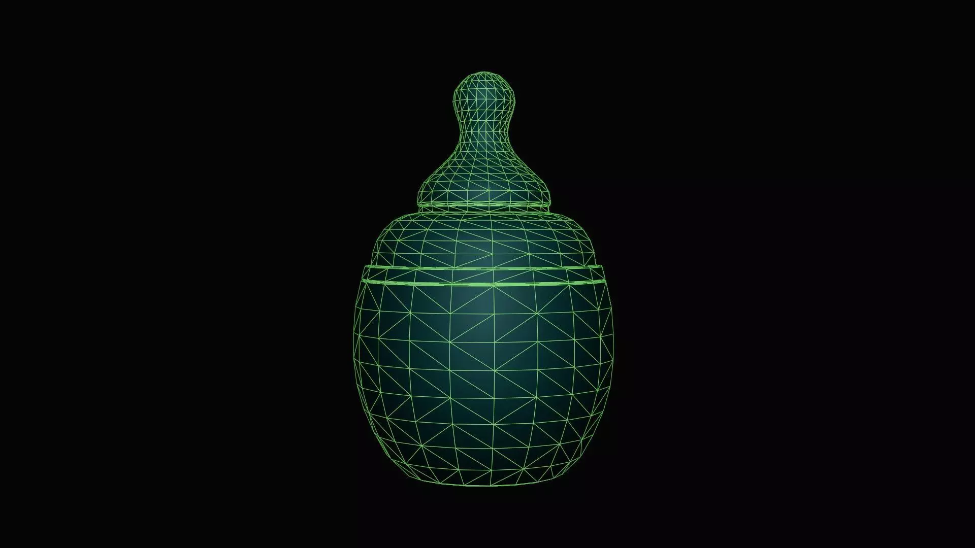 Baby Bottle Low-poly 3D model_9