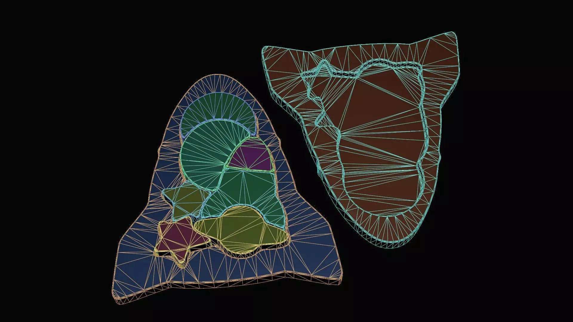 Wooden Rocket Puzzle Low-poly 3D model_6