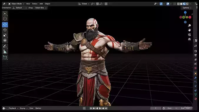 Viking Fantasy high quality 3D model character