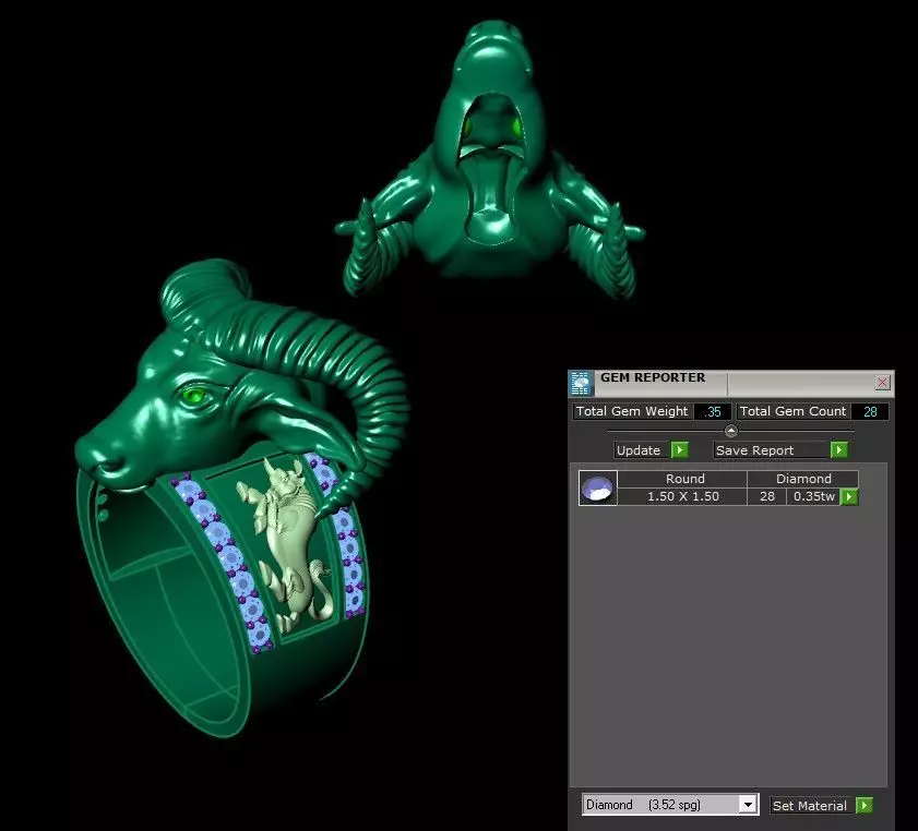 buffalo ring print 3d 3D print model_1