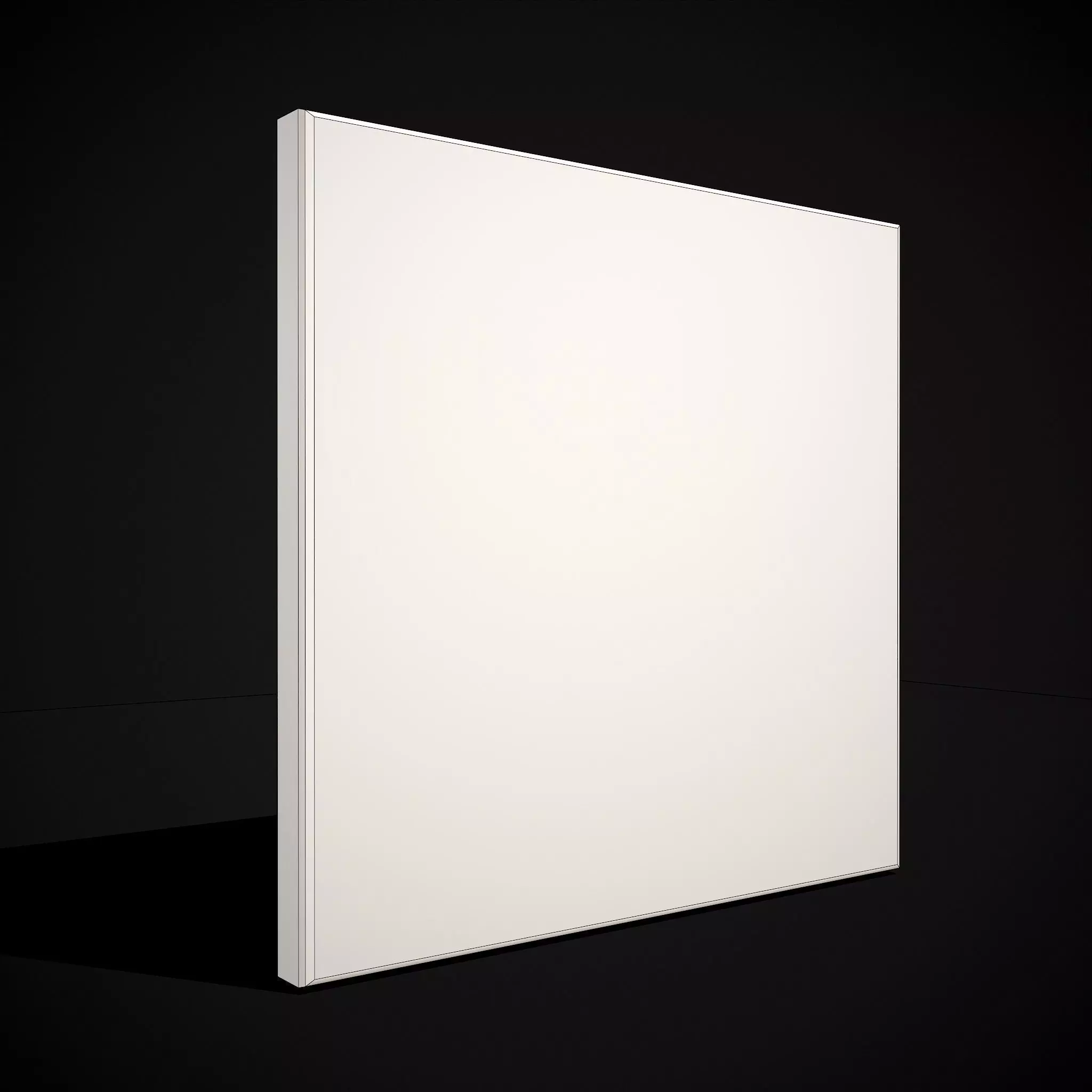 Christmas Snowman Painting Two Low-poly 3D model_15