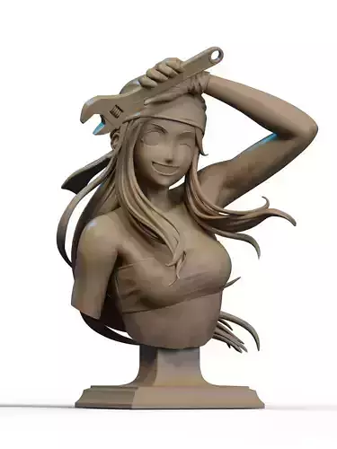 Winry Rockbell Bust 3D Print