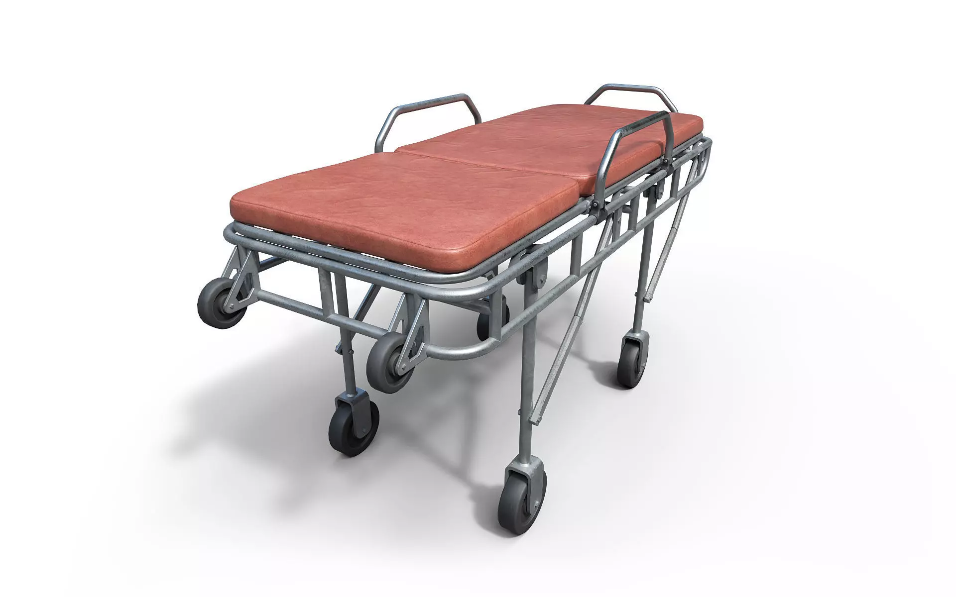 Ambulance stretchers Low-poly 3D model_3
