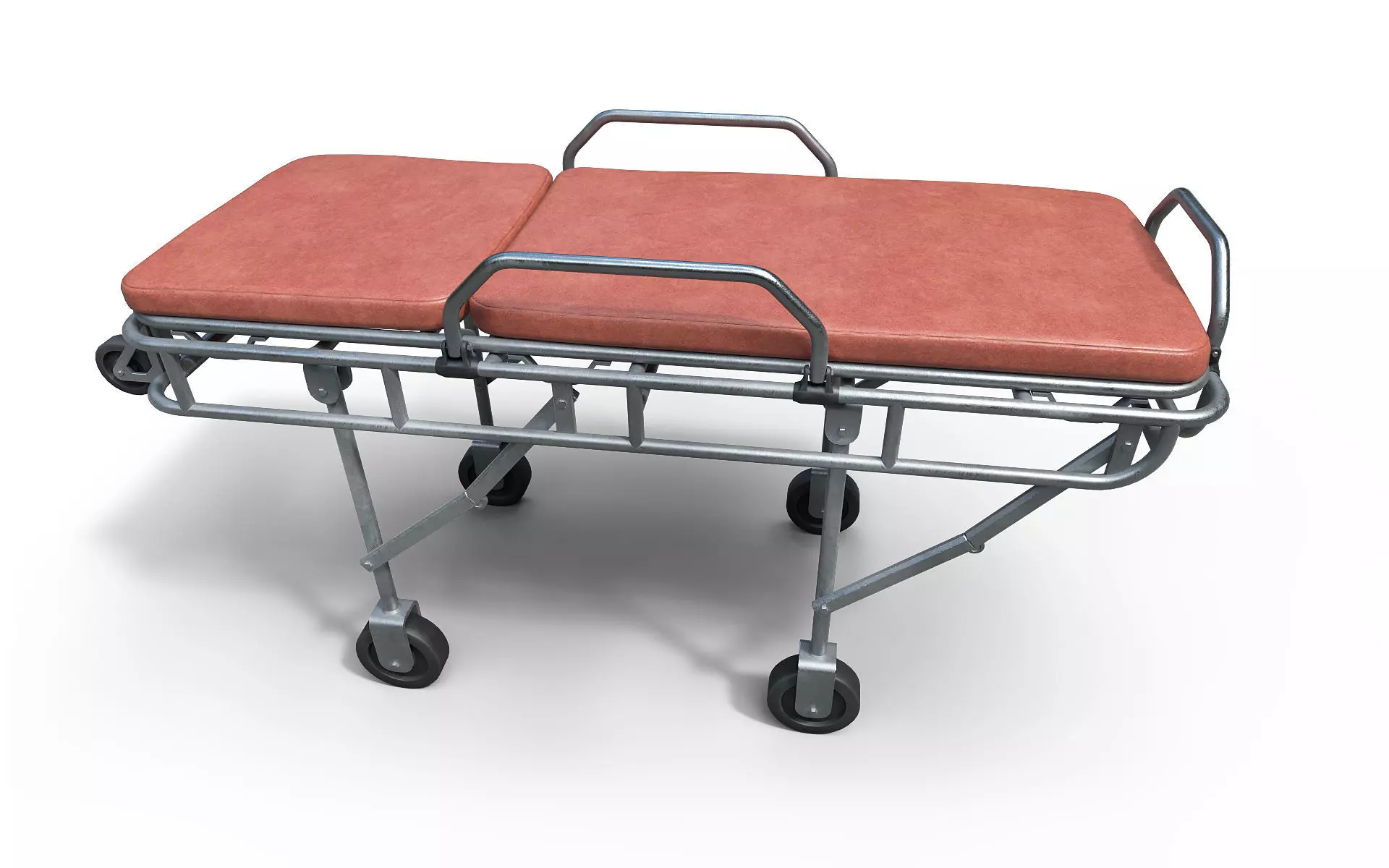 Ambulance stretchers Low-poly 3D model_1