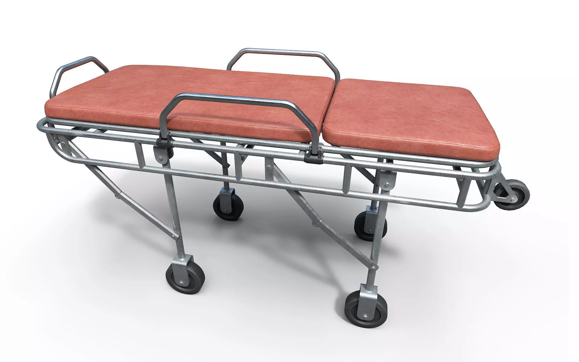 Ambulance stretchers Low-poly 3D model_5