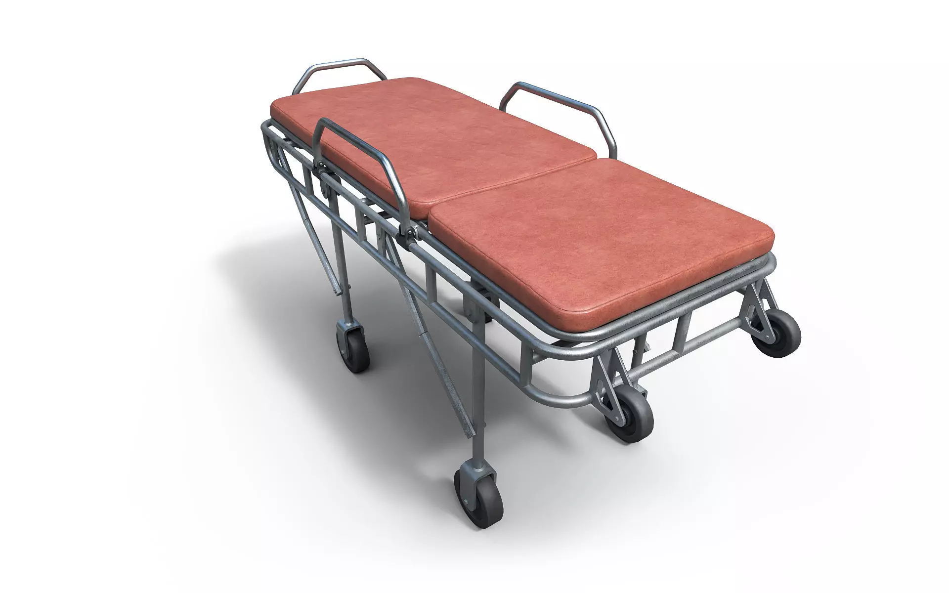 Ambulance stretchers Low-poly 3D model_4
