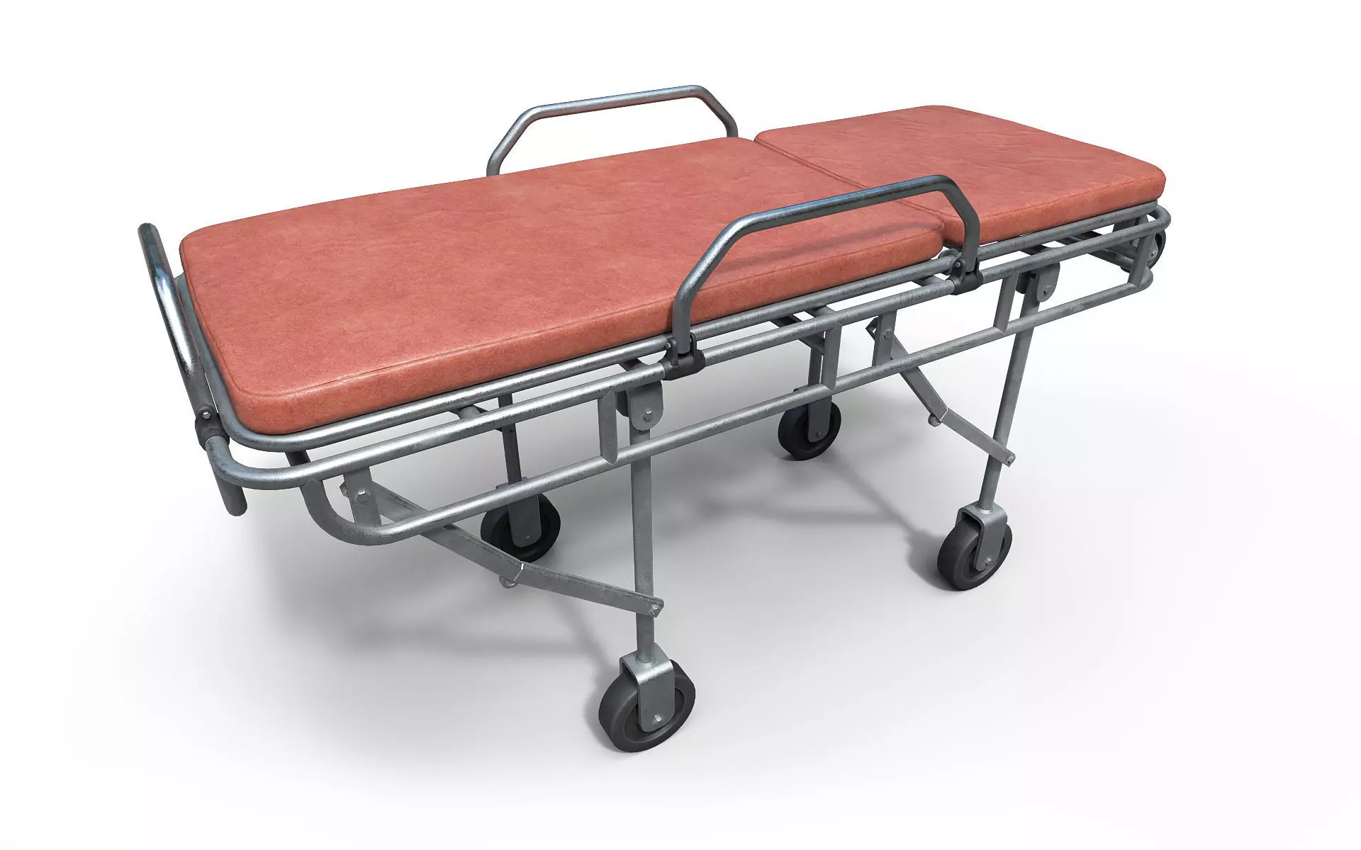 Ambulance stretchers Low-poly 3D model_6