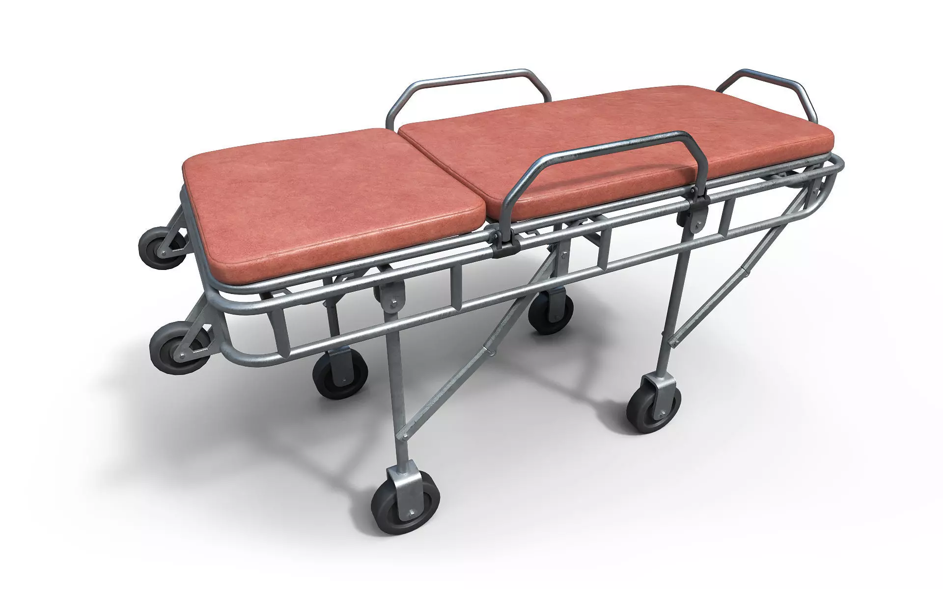 Ambulance stretchers Low-poly 3D model_2