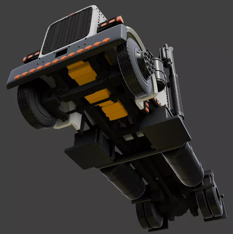 PETERBILT refrigerated semi-trailer 3D print model_10