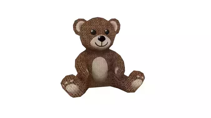 Teddy Bear 3D Toy Model