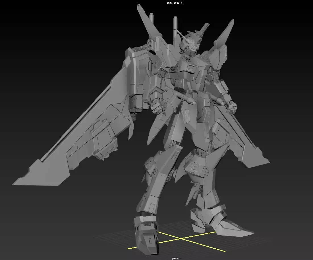 JUSTICE GUNDAM 3D model_7