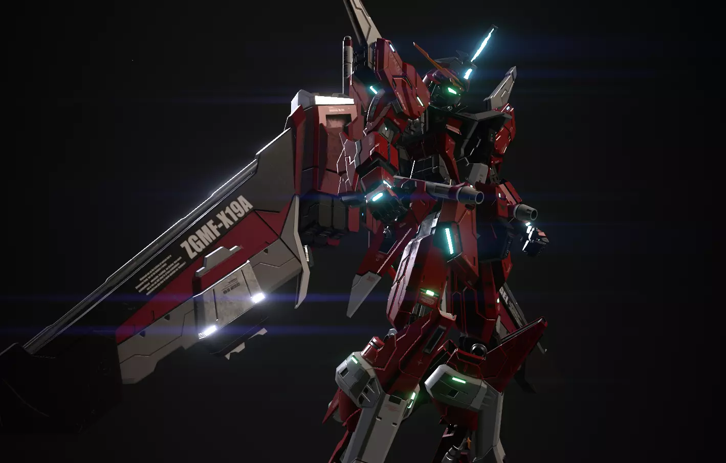 JUSTICE GUNDAM 3D model_5