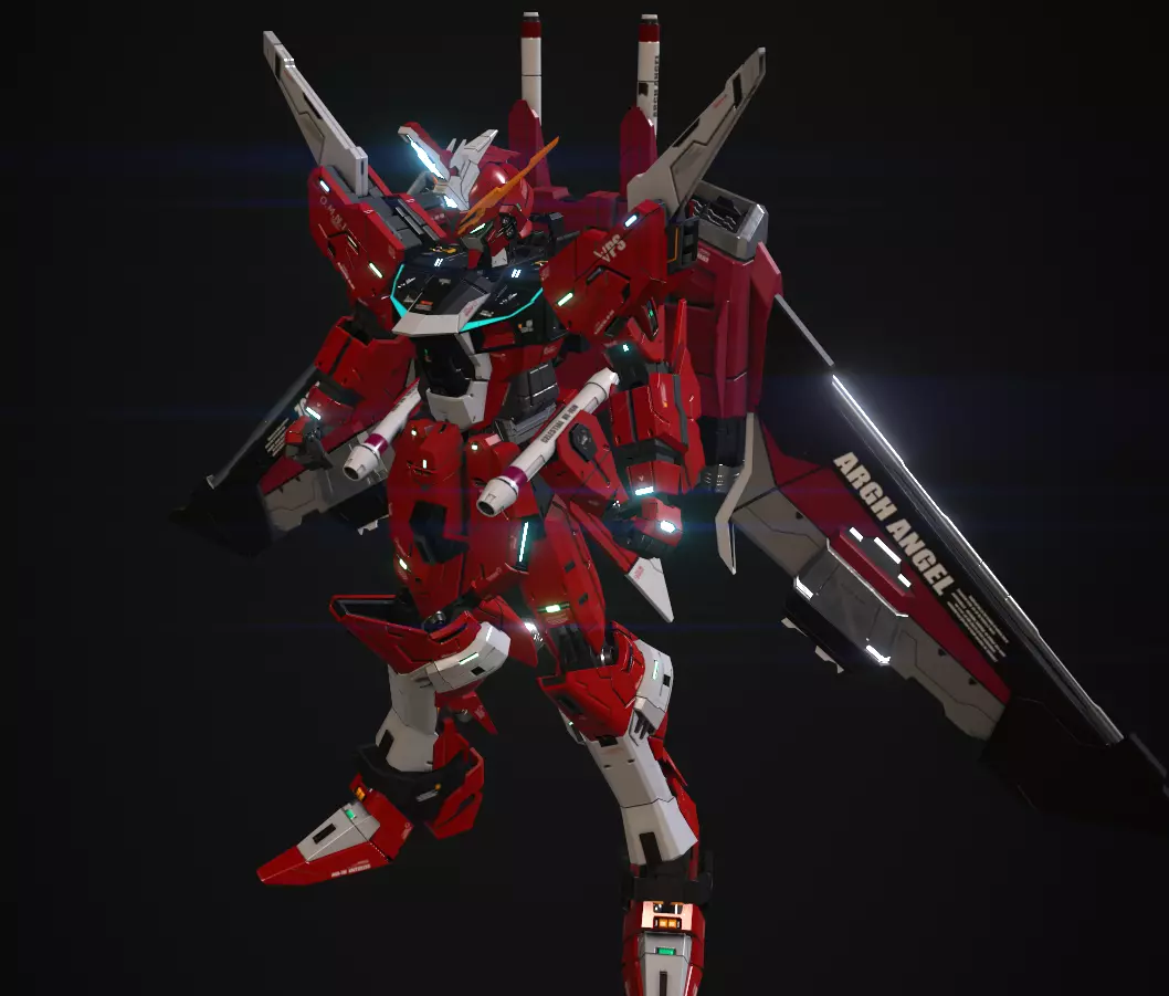 JUSTICE GUNDAM 3D model_6