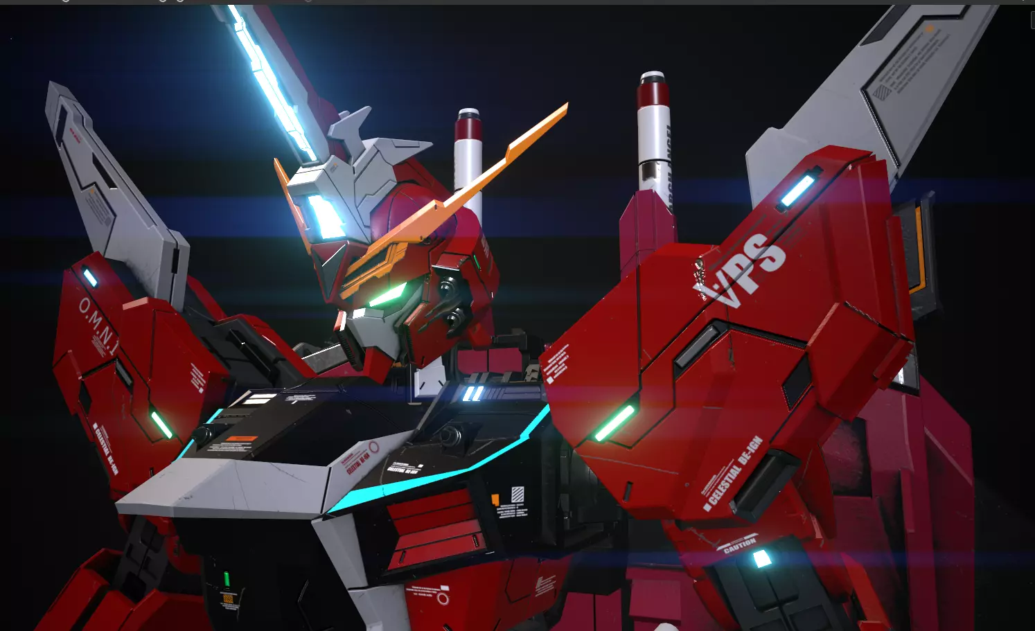 JUSTICE GUNDAM 3D model_2