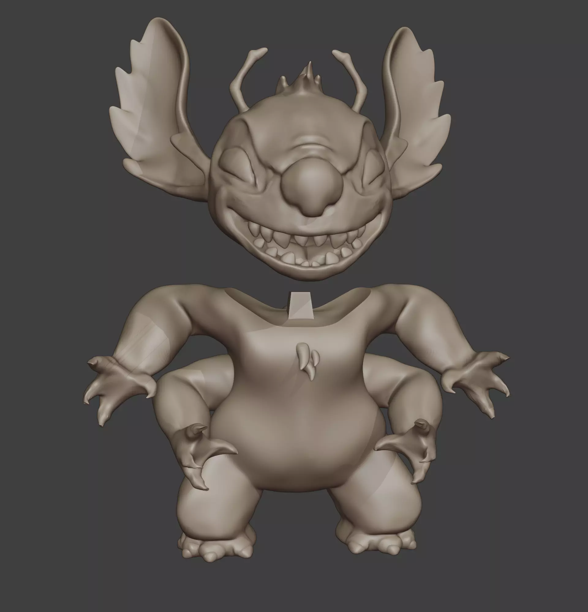 LEROY - Experiment 629 - Lilo y stich figure 3D print model_2