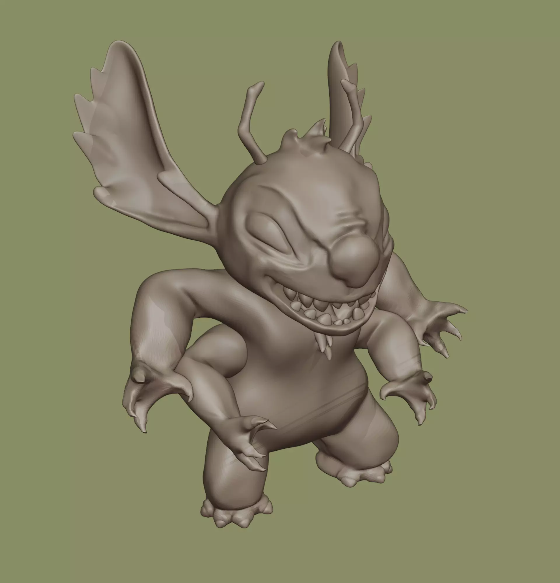 LEROY - Experiment 629 - Lilo y stich figure 3D print model_4