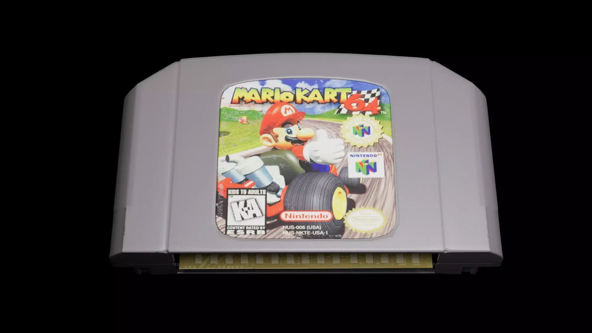 3D Nintendo 64 Game Pak Cartridge Free 3D model