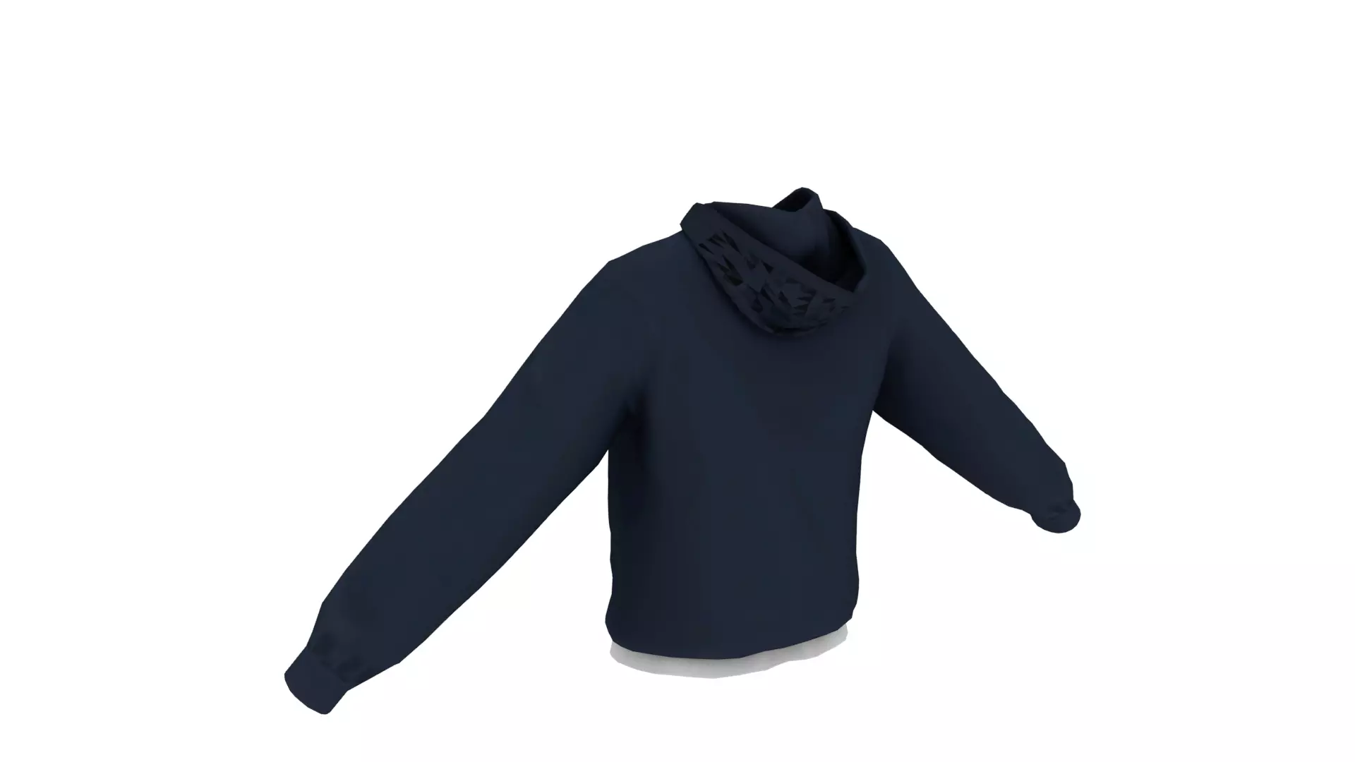 Hoodie Low-poly 3D model_5