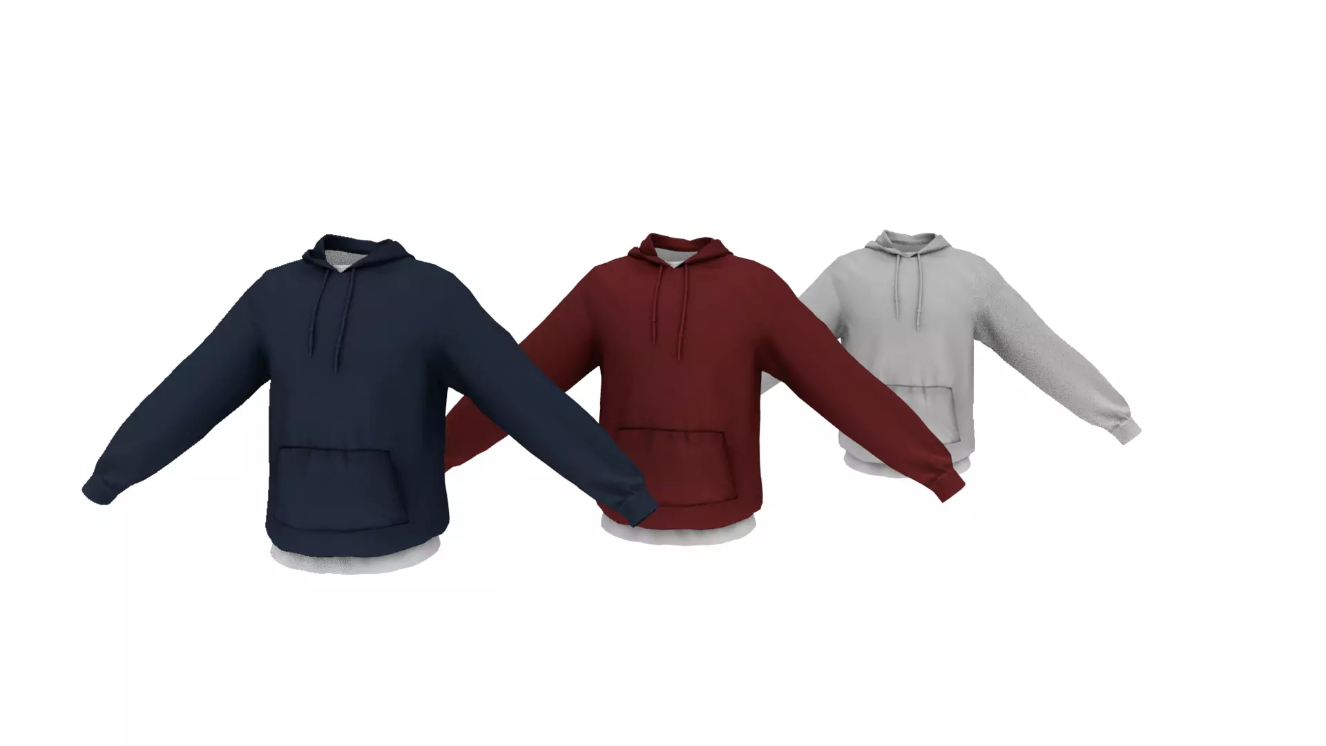 Hoodie Low-poly 3D model_1