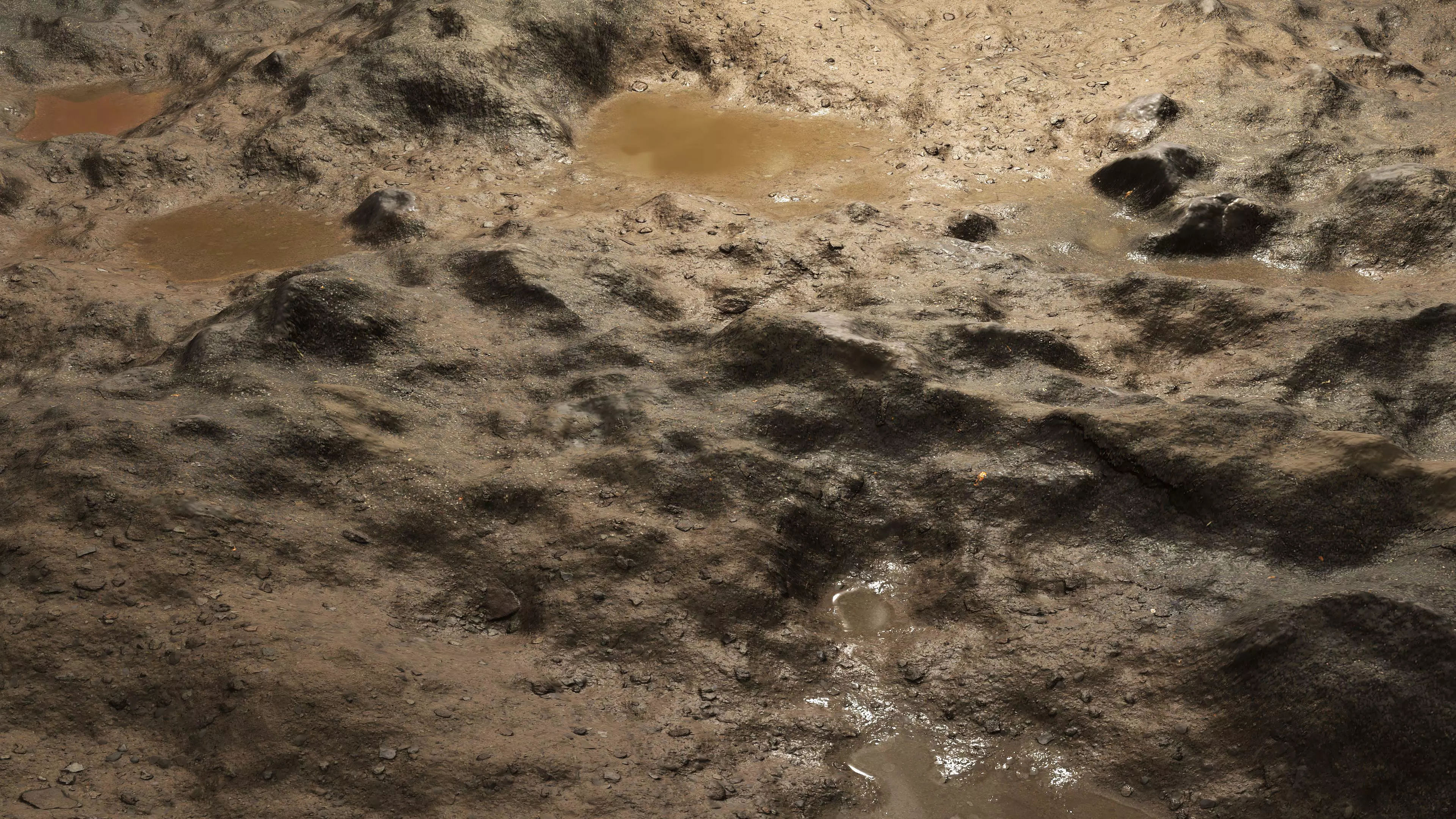 Wet Terrain 8K PBR Texture Texture_4
