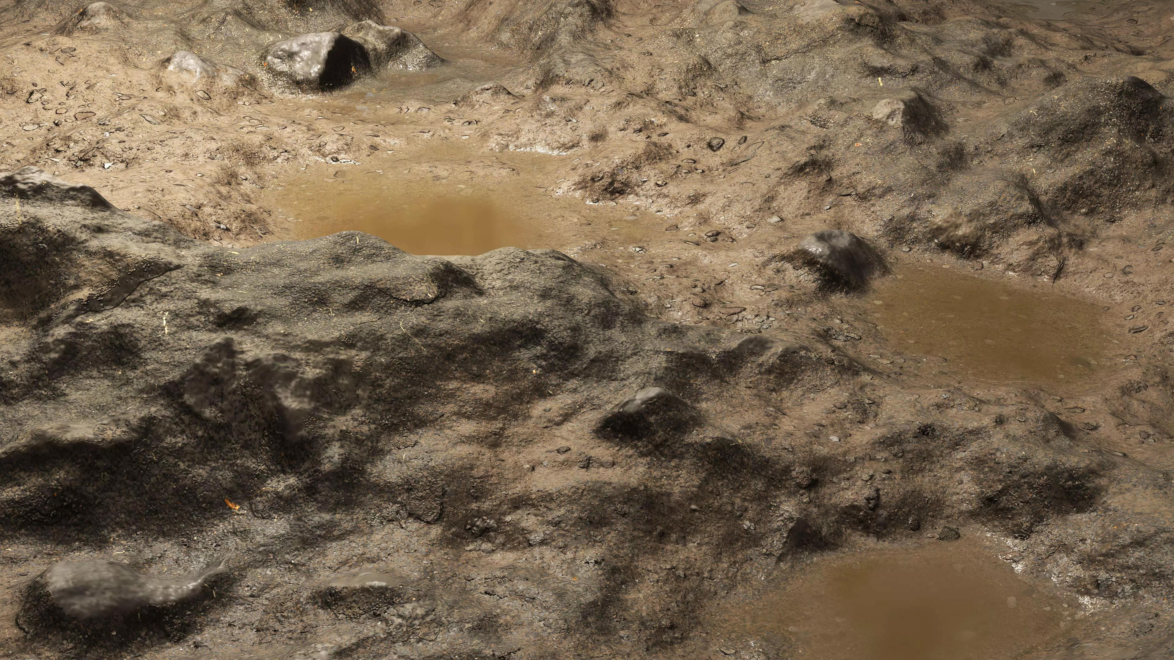 Wet Terrain 8K PBR Texture Texture_2