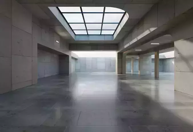 Realistic Concrete Studio Scene- Architectural Background - V3U1