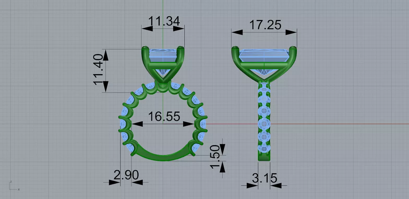 Gold N1556 3D print model_7