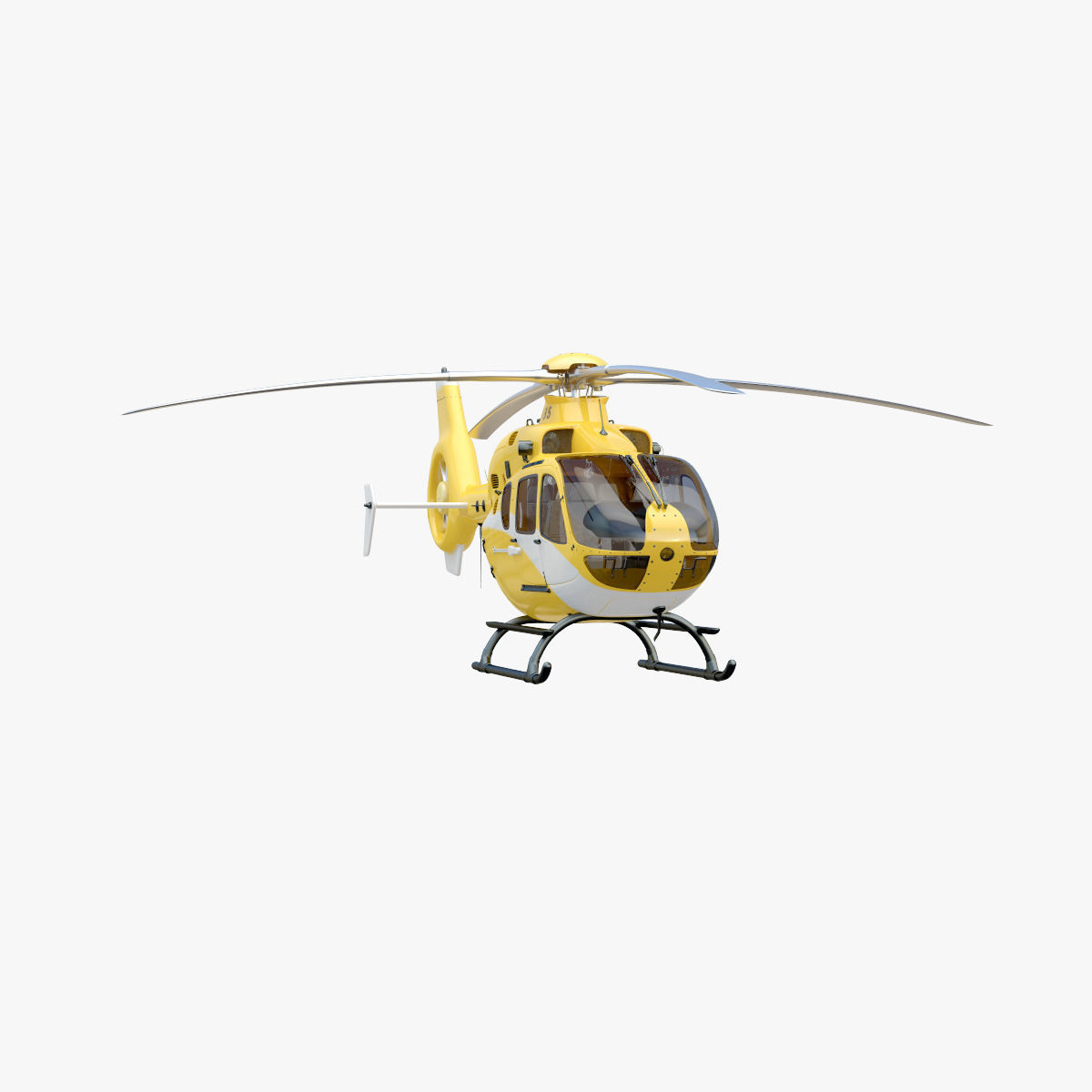 Eurocopter EC 135 Yellow 3D model_25