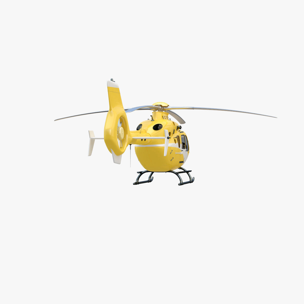 Eurocopter EC 135 Yellow 3D model_10