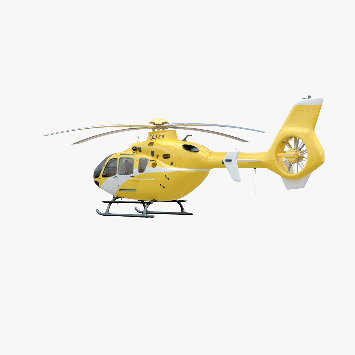 Eurocopter EC 135 Yellow 3D model_26