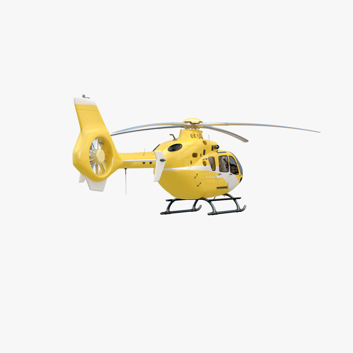 Eurocopter EC 135 Yellow 3D model_18