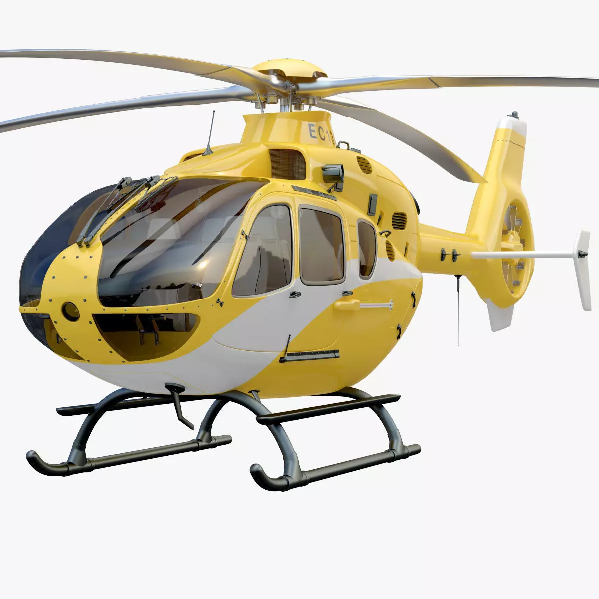 Eurocopter EC 135 Yellow 3D model_0