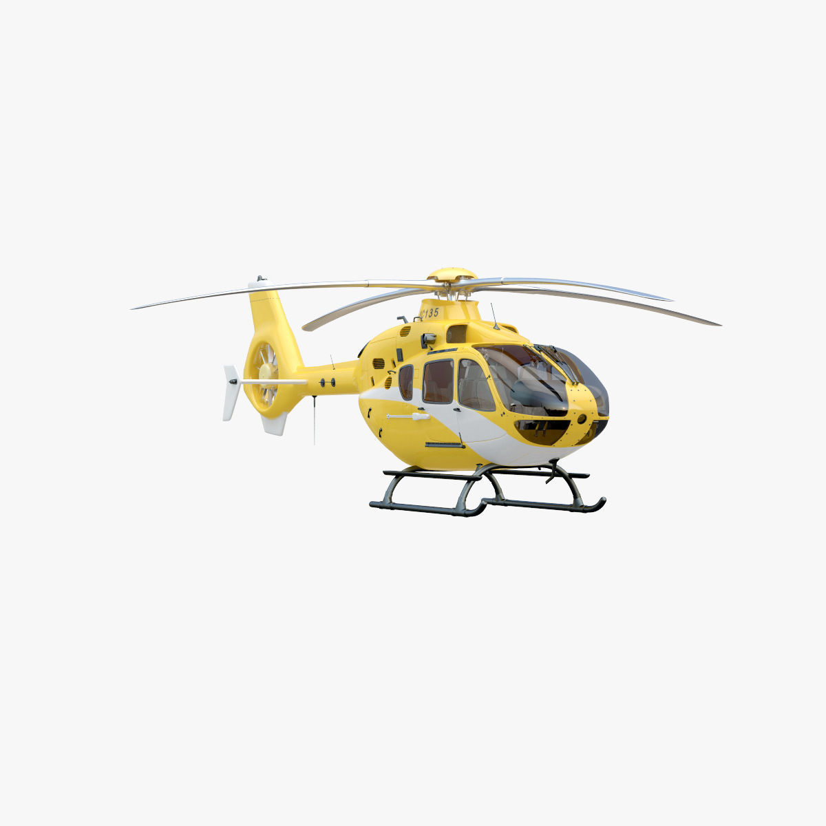 Eurocopter EC 135 Yellow 3D model_27