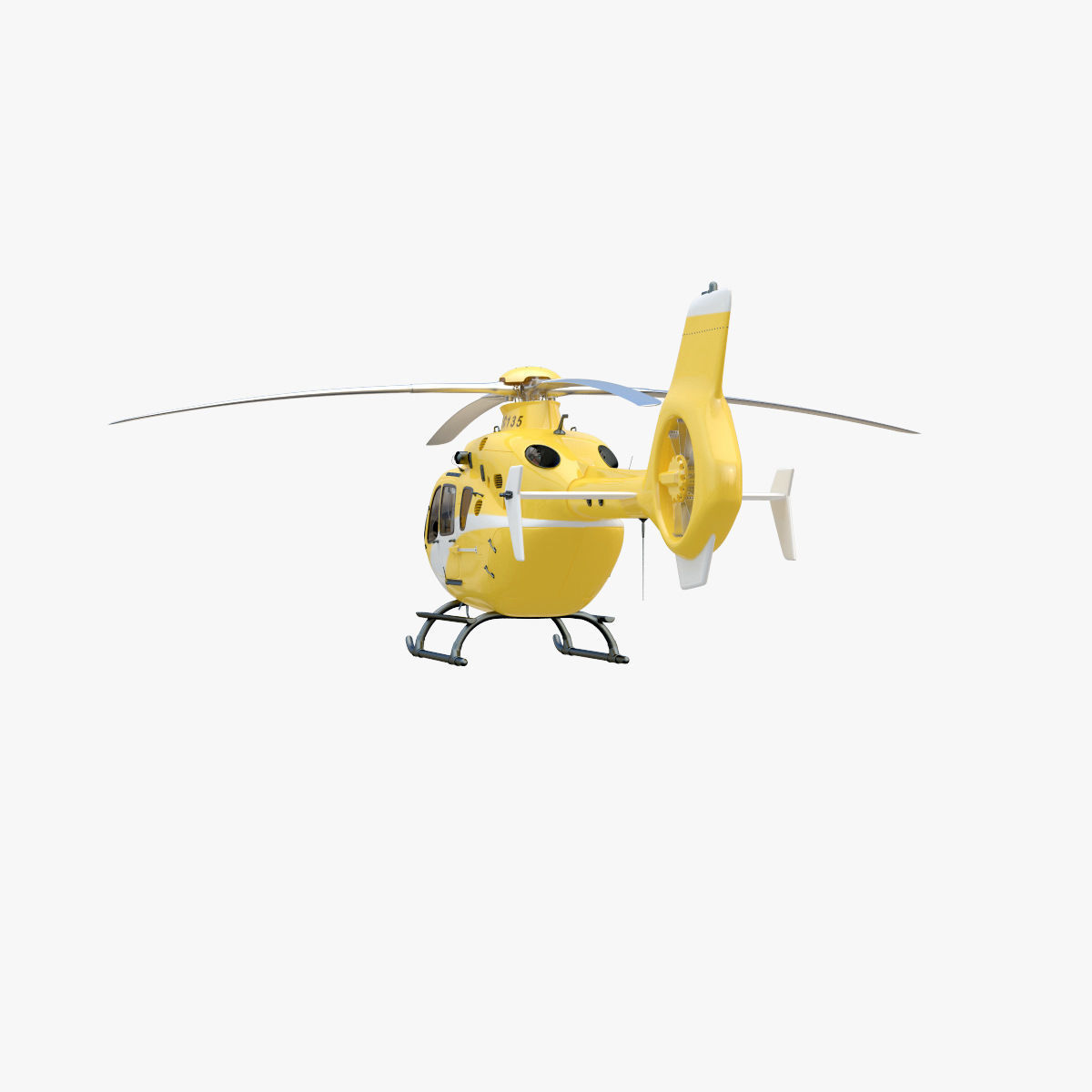 Eurocopter EC 135 Yellow 3D model_19