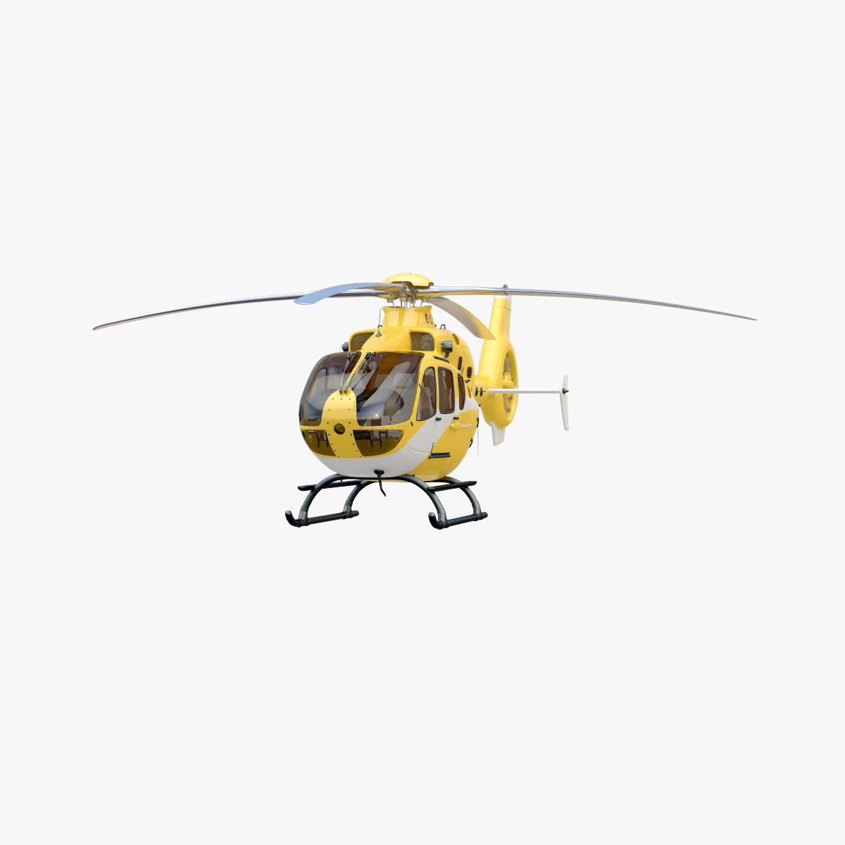 Eurocopter EC 135 Yellow 3D model_20