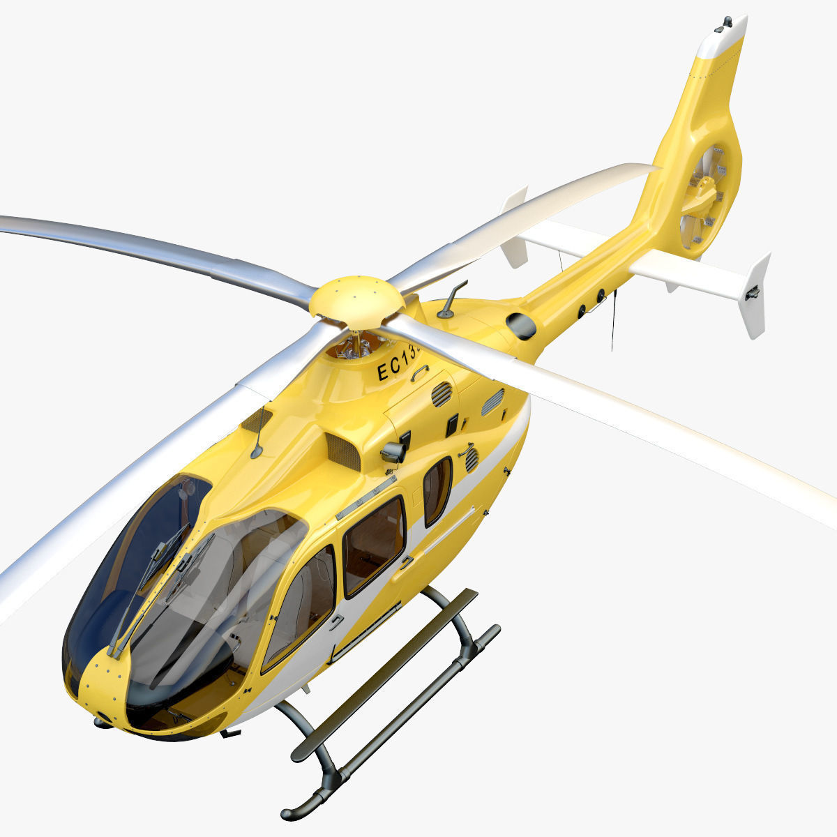 Eurocopter EC 135 Yellow 3D model_3